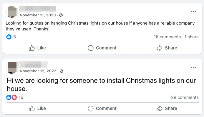 Grow Your Christmas Light Installation Business With Facebook Groups 1 christmas light installation business lead gen